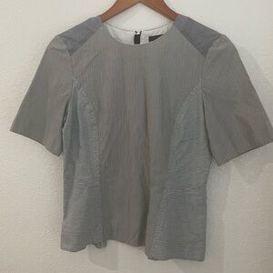 Rag & Bone Gray Striped Blouse
